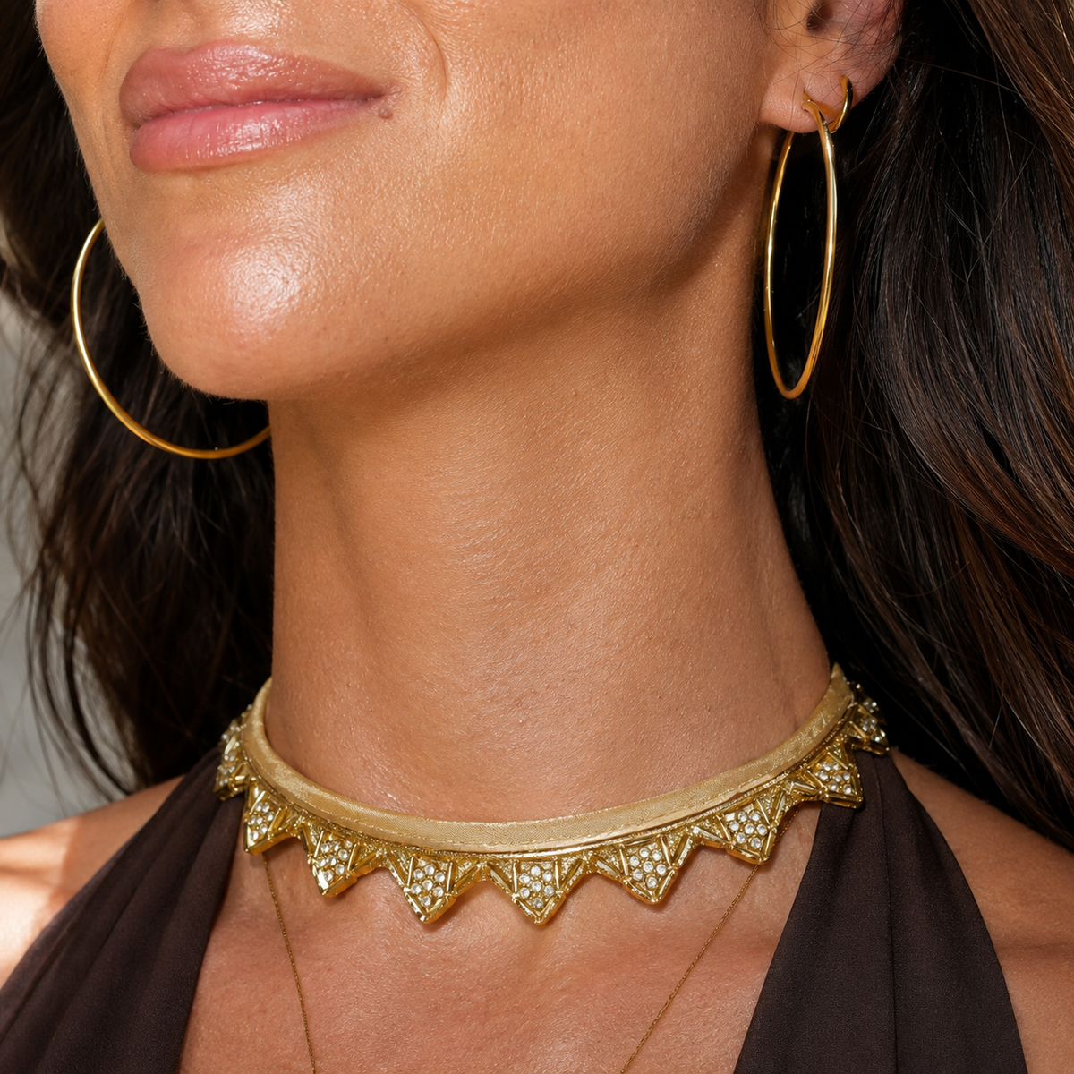 Collana Corona con perline dorate - Unica e Raffinata
